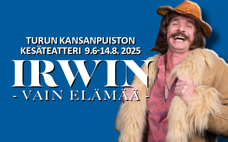 Miia Nuutila, Kia Lehmuskoski, Antti Paavilainen ja Mika Räinä tähdittävät Irwin Goodman -kesäteatteriesitystä Turun Ruissalon Kansanpuistossa!
