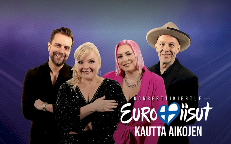 Mittava euroviisukiertue syksyllä ympäri Suomen – Nina Tapio, Jepa Lambert, Antti Ketonen ja Jussu Pöyhönen listahittien tähtinä!